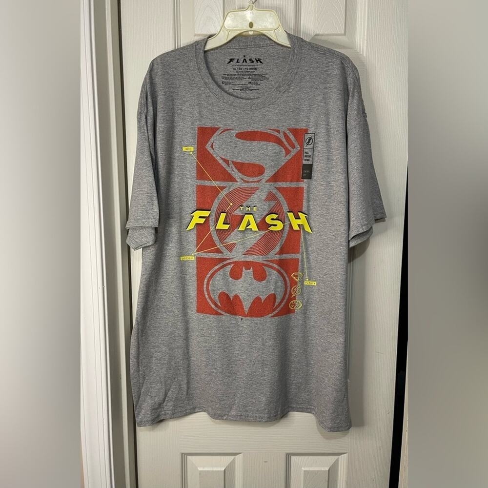 The Flash Grey Cotton Blend Men’s T-shirt Size XL